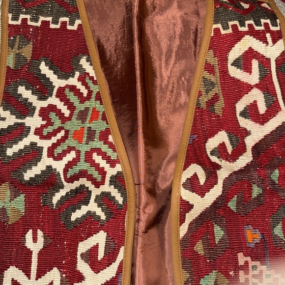 Kilim Turkish Tapestry Vest/ Waistcoat - Picture 8 of 8